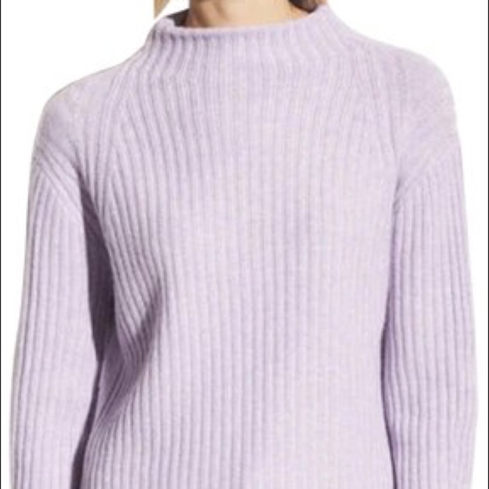 Vince Cashmere Lavender Cowlneck Sweater